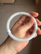 Load image into Gallery viewer, 65.2mm Certified type A 100% Natural light purple white round cut Jadeite bangle J142-(1937)
