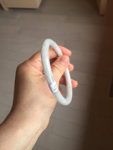 Load image into Gallery viewer, 65.2mm Certified type A 100% Natural light purple white round cut Jadeite bangle J142-(1937)
