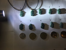 Load image into Gallery viewer, 100% Natural Type A Blue Green Gray Black 3D Pixiu (貔貅) Feng Shui Wealth Attractor Guatemala Jadeite Pendant Group Necklace PH222
