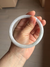 Load image into Gallery viewer, 65.2mm Certified type A 100% Natural light purple white round cut Jadeite bangle J142-(1937)
