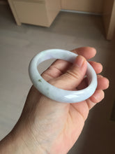 Load image into Gallery viewer, 54.8mm certified 100% natural Type A dark green/purple/white with green floating flowers jadeite jade bangle PB232-2827
