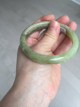 Load image into Gallery viewer, 58.4mm certified Type A 100% Natural yellow/brown flying dandelions nephrite Jade bangle HF80-0469
