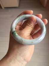 Load image into Gallery viewer, 57.7mm certified 100% natural Type A light green yellow purple(FU LOU SHOU) chubby jadeite jade bangle PA191-4761
