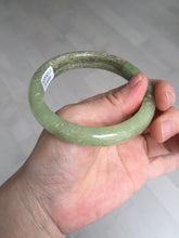 Load image into Gallery viewer, 58.4mm certified Type A 100% Natural yellow/brown flying dandelions nephrite Jade bangle HF80-0469
