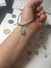 Load image into Gallery viewer, 100% Natural sunny green icy watery apple jadeite Jade beads pendant PC122 (Add on item. No sale individually)
