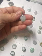 Load image into Gallery viewer, 100% Natural sunny green icy watery apple jadeite Jade beads pendant PC122 (Add on item. No sale individually)
