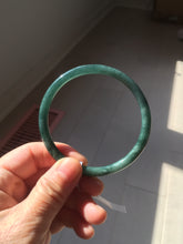 Load image into Gallery viewer, 58.4mm Certified Type A 100% Natural dark green/blue/gray/black Guatemala Jadeite bangle AZ169-3456
