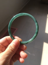 Load image into Gallery viewer, 58.4mm Certified Type A 100% Natural dark green/blue/gray/black Guatemala Jadeite bangle AZ169-3456
