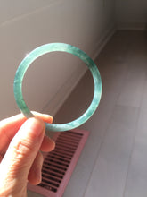 Load image into Gallery viewer, 56.7mm Certified Type A 100% Natura dark blue/green/gray/black Guatemala slim round cut Jadeite bangle PJ101-5614
