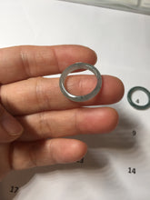 Load image into Gallery viewer, 15.5mm size 4 3/4 100% natural type A icy watery green/blue icy watery Guatemala jadeite jade band ring group PA220
