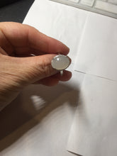 Load image into Gallery viewer, 100% natural type A icy watery white four-prong jadeite jade ring PA162
