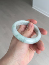 Load image into Gallery viewer, 54.6mm 100% natural sunny green/white/purple jadeite jade bangle BN43
