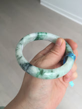 Load image into Gallery viewer, 59mm 100% natural Type A sunny green purple jadeite jade bangle BM74
