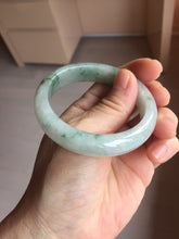 Load image into Gallery viewer, 52.3mm Certified Type A 100% Natural light green white Jadeite bangle PB290-3360
