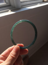 Load image into Gallery viewer, 59.5mm Certified Type A 100% Natural dark green/blue/gray/black Guatemala Jadeite bangle PJ97-3444
