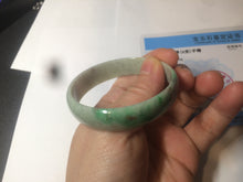 Load image into Gallery viewer, 52.5mm certified 100% natural Type A sunny green red yellow thin jadeite jade bangle GL19-1-4129
