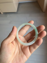 Load image into Gallery viewer, 50mm certified  100% natural Type A icy watery sunny green/purple/gary oval jadeite jade bangle PA158-2886
