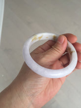 Load image into Gallery viewer, 58mm certified 100% natural Type A light purple yellow white (Whispers of Autumn) jadeite jade bangle PB69-9035
