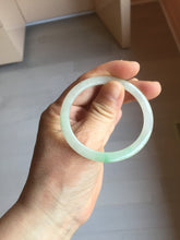 Load image into Gallery viewer, 50mm certified  100% natural Type A icy watery sunny green/purple/gary oval jadeite jade bangle PA158-2886
