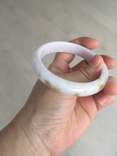 Load image into Gallery viewer, 58mm certified 100% natural Type A light purple yellow white (Whispers of Autumn) jadeite jade bangle PB70-9034
