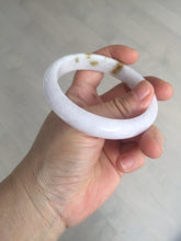 Load image into Gallery viewer, 58mm certified 100% natural Type A light purple yellow white (Whispers of Autumn) jadeite jade bangle PB70-9034
