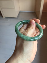 Load image into Gallery viewer, 55mm Certified Type A 100% Natural oily dark green(老油青)Jadeite bangle PD145-6278
