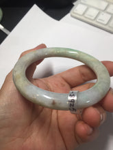 Load image into Gallery viewer, AllaboutjadeCanada.com only 56mm certified Type A 100% Natural sunny green/white/purple/brown(FU LU Shou) round cut Jadeite Jade bangle AF78-8925 Add on item
