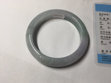 Load image into Gallery viewer, 57mm certified 100% natural Type A icy light green/purple jadeite jade bangle PE5-0306
