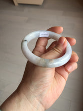 Load image into Gallery viewer, 57mm Certified Type A 100% Natural icy watery white Jadeite Jade bangle BM77-7067
