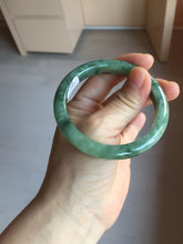 Load image into Gallery viewer, 55mm Certified Type A 100% Natural oily dark green(老油青)Jadeite bangle PD145-6278
