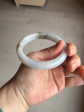 Load image into Gallery viewer, 57mm Certified Type A 100% Natural icy watery white Jadeite Jade bangle BM77-7067
