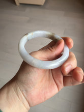 Load image into Gallery viewer, 57mm Certified Type A 100% Natural icy watery white Jadeite Jade bangle BM77-7067
