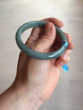 Load image into Gallery viewer, 54.2mm Certified Type A 100% Natural dark green/blue/gray/black Guatemala Jadeite jade bangle BM16-1449
