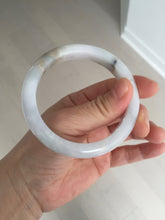 Load image into Gallery viewer, 57mm Certified Type A 100% Natural icy watery white Jadeite Jade bangle BM77-7067
