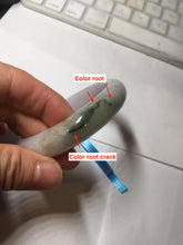 Load image into Gallery viewer, 57.7mm Certified 100% natural Type A dark green white purple jadeite jade bangle AH91-3014
