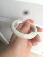 Load image into Gallery viewer, 55.7mm 100% natural Type A sunny green/brown/white jadeite jade bangle R97-3332
