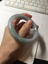 Load image into Gallery viewer, 57mm certified 100% natural Type A icy light green/purple jadeite jade bangle PE5-0306
