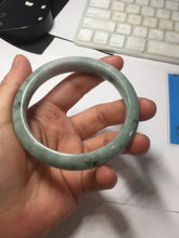 Load image into Gallery viewer, 59.2mm certified Type A 100% Natural dark green gray light purple Jadeite Jade bangle PJ87-6652
