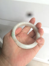 Load image into Gallery viewer, 55.7mm 100% natural Type A sunny green/brown/white jadeite jade bangle R97-3332
