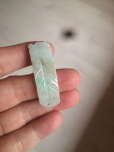 Load image into Gallery viewer, 100% natural type A yellow/white/green carved feather jadeite jade braided adjustable slider bracelet AX39
