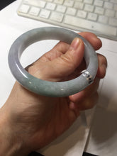 Load image into Gallery viewer, 57mm certified 100% natural Type A icy light green/purple jadeite jade bangle PE5-0306

