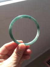 Load image into Gallery viewer, 54.9mm Certified Type A 100% Natural dark green/blue/gray with Guatemala slim round cut Jadeite bangle PJ92-3448
