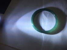 Load image into Gallery viewer, 56mm Certified Type A 100% Natural dark green/blue/gray Guatemala slim round cut Jadeite bangle PJ20-9698
