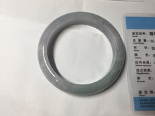 Load image into Gallery viewer, 56.3mm certified 100% natural Type A icy light green/purple jadeite jade bangle PE7-0299
