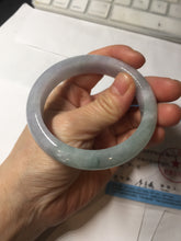 Load image into Gallery viewer, 56.3mm certified 100% natural Type A icy light green/purple jadeite jade bangle PE7-0299
