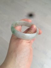 Load image into Gallery viewer, 52.7mm Type A 100% Natural icy sunny green/gray/black/brown Jadeite Jade bangle AT49
