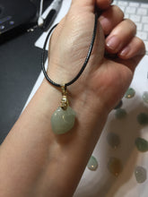 Load image into Gallery viewer, Type A 100% Natural icy watery sunny green/purple/white/yellow Jadeite Jade Peach Pendant group BF151
