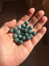Load image into Gallery viewer, 10mm Type A 100% Natural light green dark green blue black gray Guatemala Jadeite Jade bead pendant group PB298  Add on item. No sale alone.
