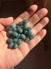 Load image into Gallery viewer, 10.5x7.8mm Type A 100% Natural  green dark green blue black gray Guatemala Jadeite Jade LuluTong (Every road is smooth) bead pendant group PB300 Add on item. No sale alone.
