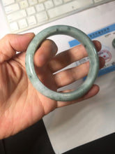 Load image into Gallery viewer, 58.8mm certified Type A 100% Natural dark green gray Jadeite Jade bangle PJ90-6649
